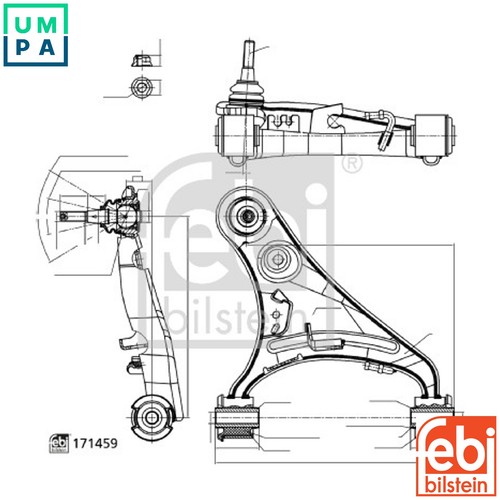 Controltrailing arm wheel - arm,