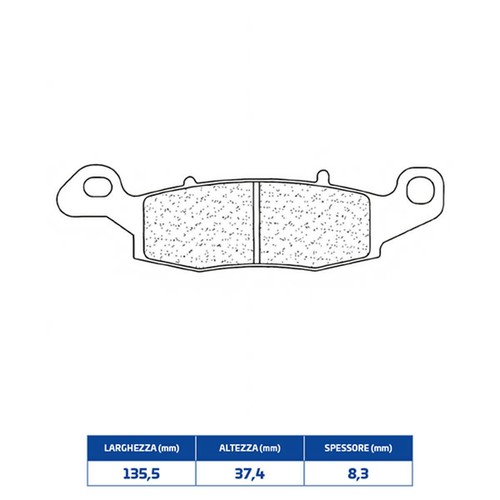 Brakes front sintered brake - cl,