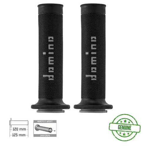 Domino grips black - grey, for