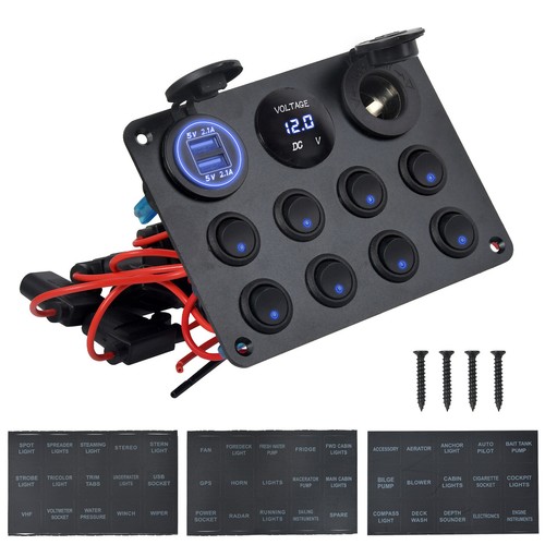 Gang led light switch - light,