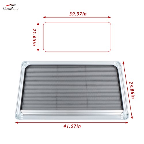 Grey blind flyscreen - grey,