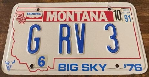 Vanity license plate - rv,