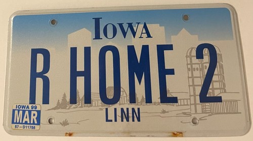 Home vanity license plate - home,