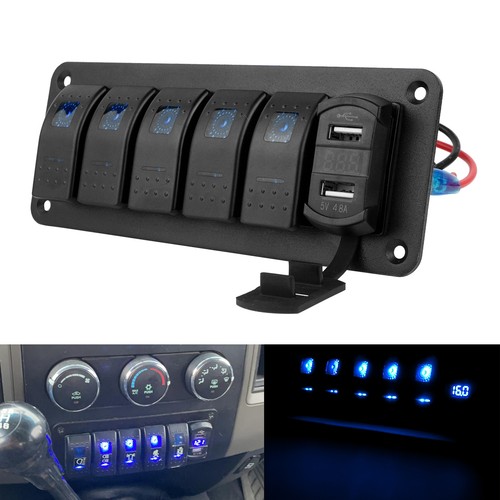 Gang led rocker switch - gang,