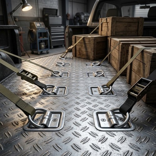 Ring floor anchor set - d-ring,