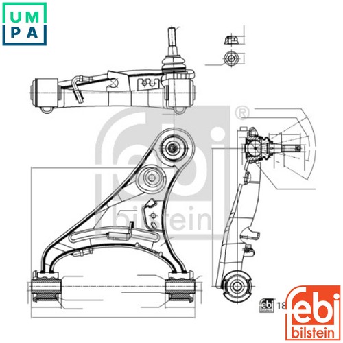 Controltrailing arm wheel - arm,