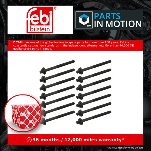 Cylinder head bolts - head,