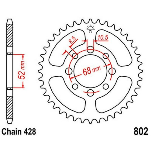 Z40 black chain int - black, 052