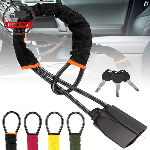 Car steering wheel lock - wheel, with