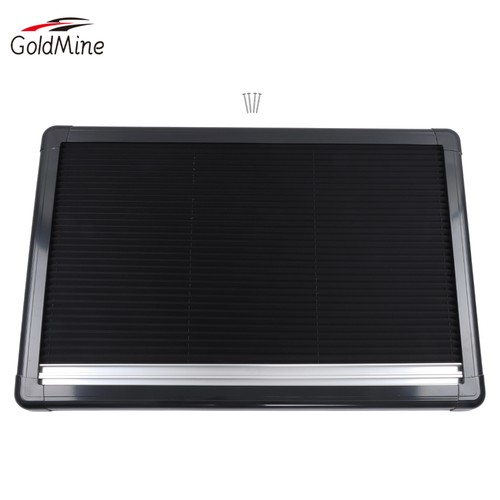 Black motorhome blind - black,