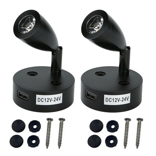 Led reading light 12v 24v - 2x,
