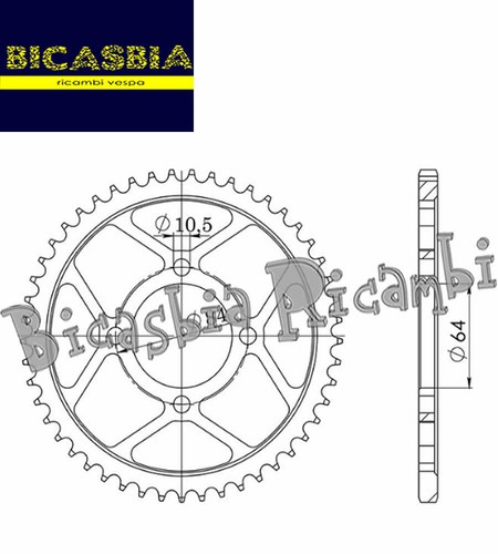16156 steel sprocket p428 - steel,