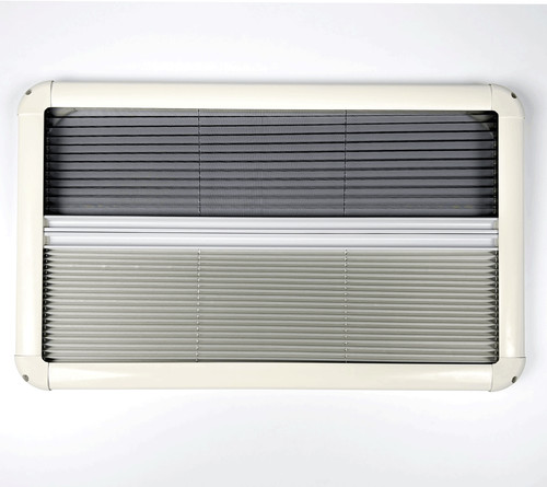 Cream camper van pleated - van,