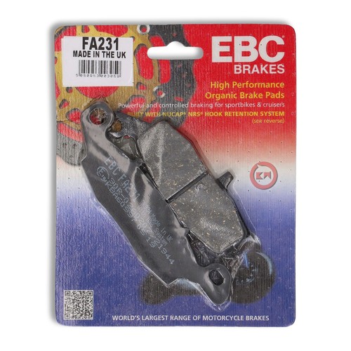 Brake pads front organic - organic, ebc