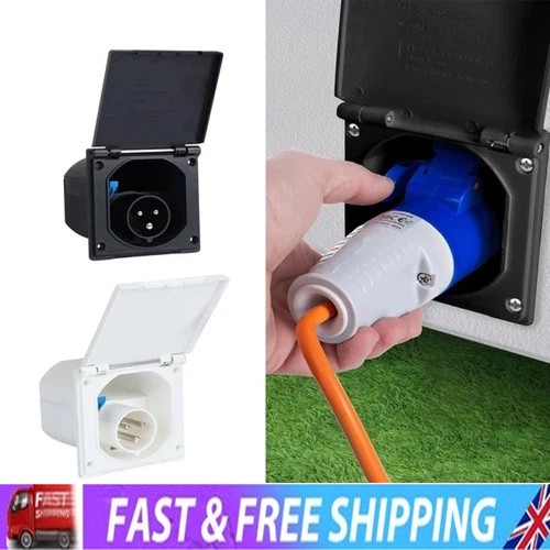 Mains hook inlet socket - up,