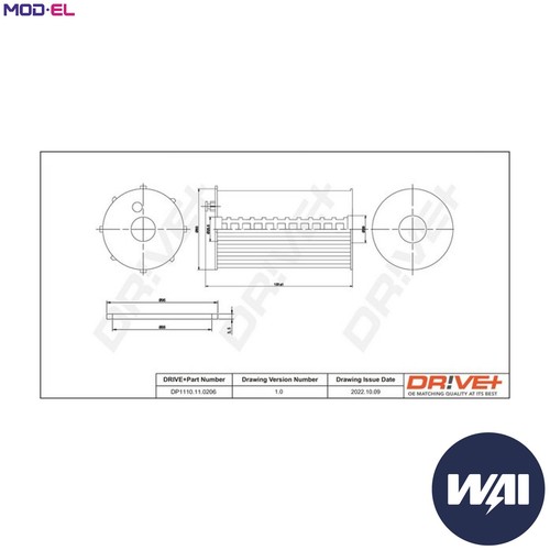 Oil filter dp1110 - filter, dp1110.11.0206